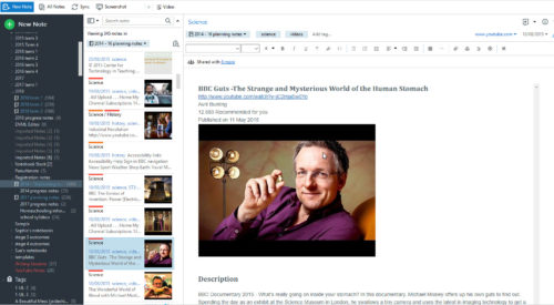 a screenshot of my unschool unplanning strewing notebook